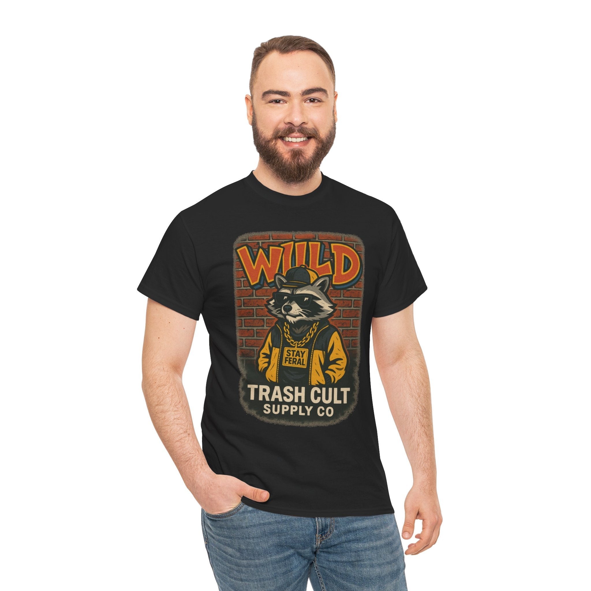 Wild Trash Cult Unisex Tee, Retro Animal T-Shirt, Graphic Tee, Eco-Conscious Apparel, Gift for Nature Lovers, Casual Streetwear