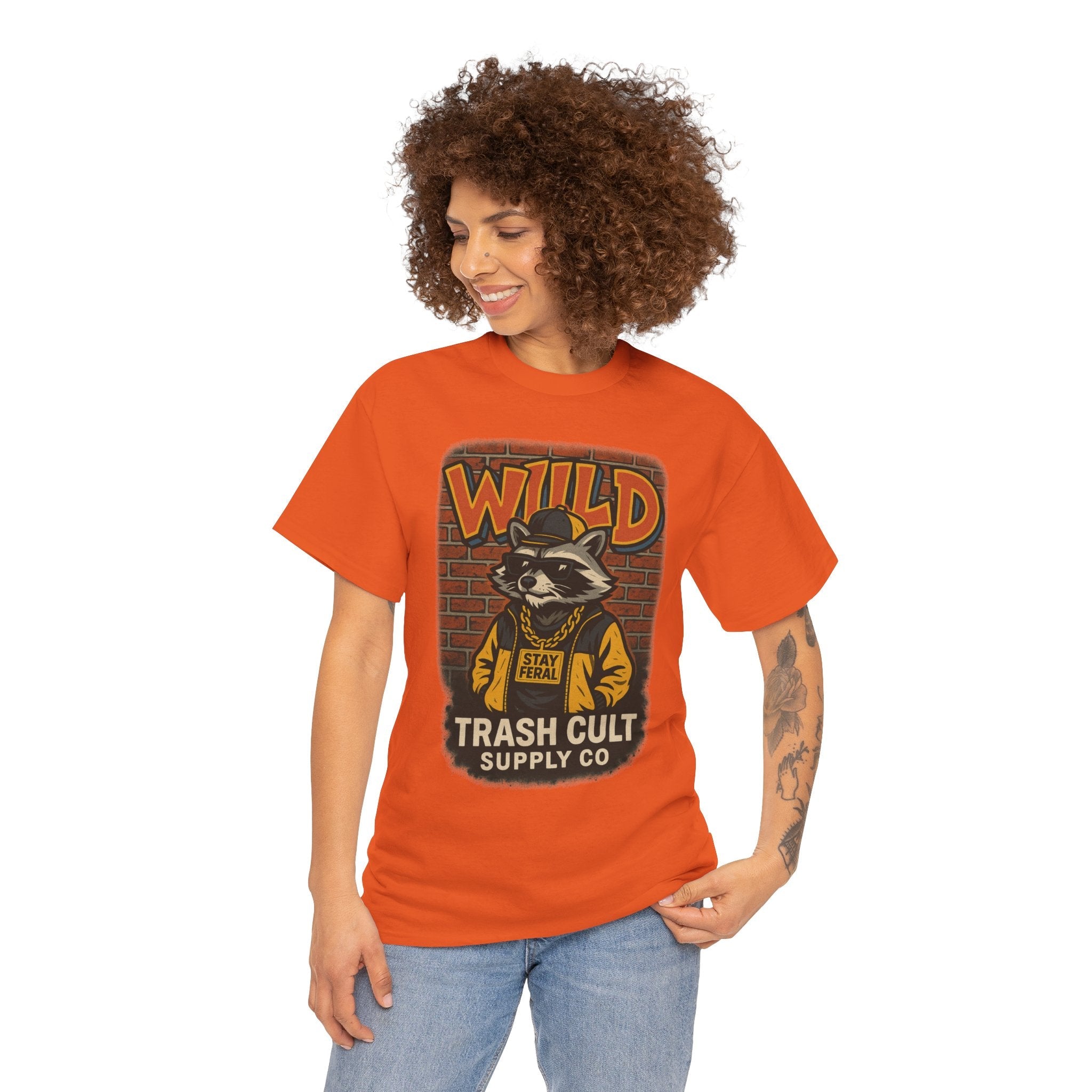 Wild Trash Cult Unisex Tee, Retro Animal T-Shirt, Graphic Tee, Eco-Conscious Apparel, Gift for Nature Lovers, Casual Streetwear