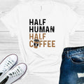 Half Human Half Coffee Graphic Tee