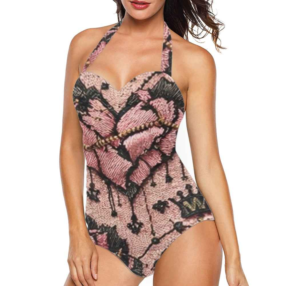 MUNSIEUR Strappy One Piece Bikini Valentine's Day Collection