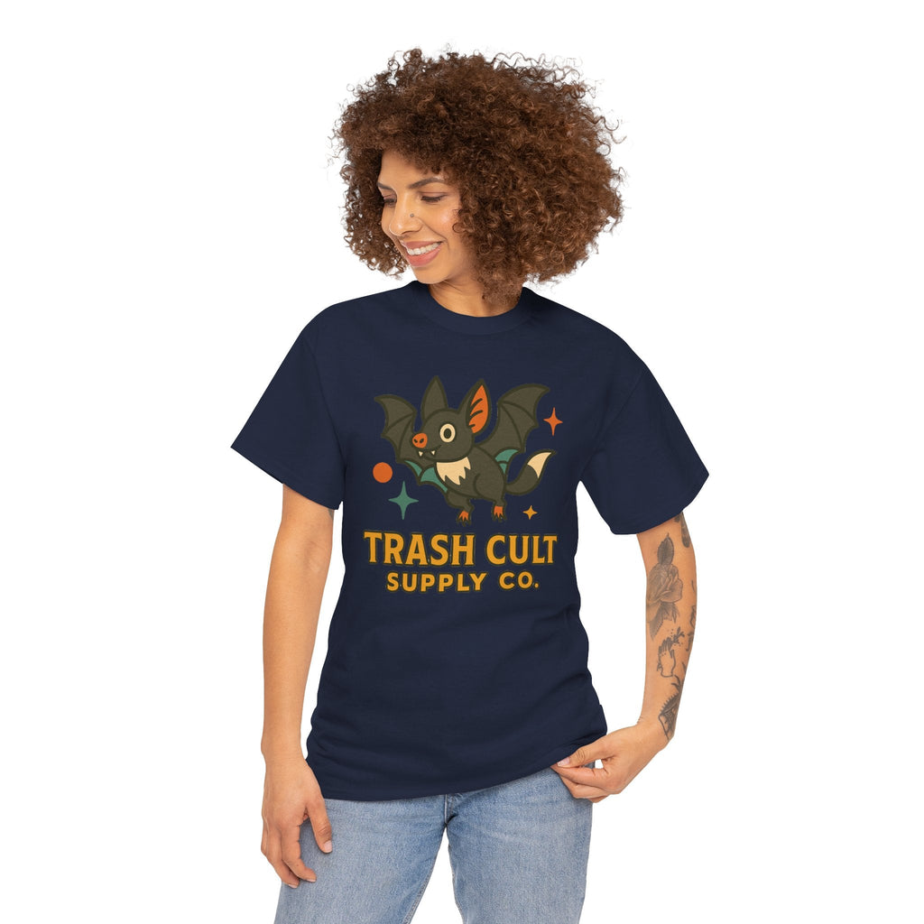 Trash Cult Supply Co. Unisex Heavy Cotton Tee - Fun Graphic Tee for Casual Wear, Perfect Gift for Bat Lovers, Halloween T-Shirt, [...]