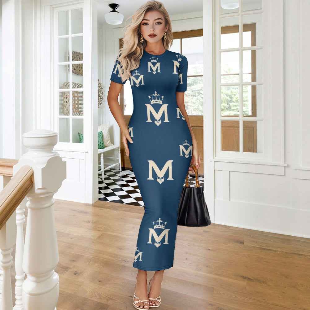 MUNSIEUR Women's Long Sleeve Dress - Luxury Gothic Streetwear