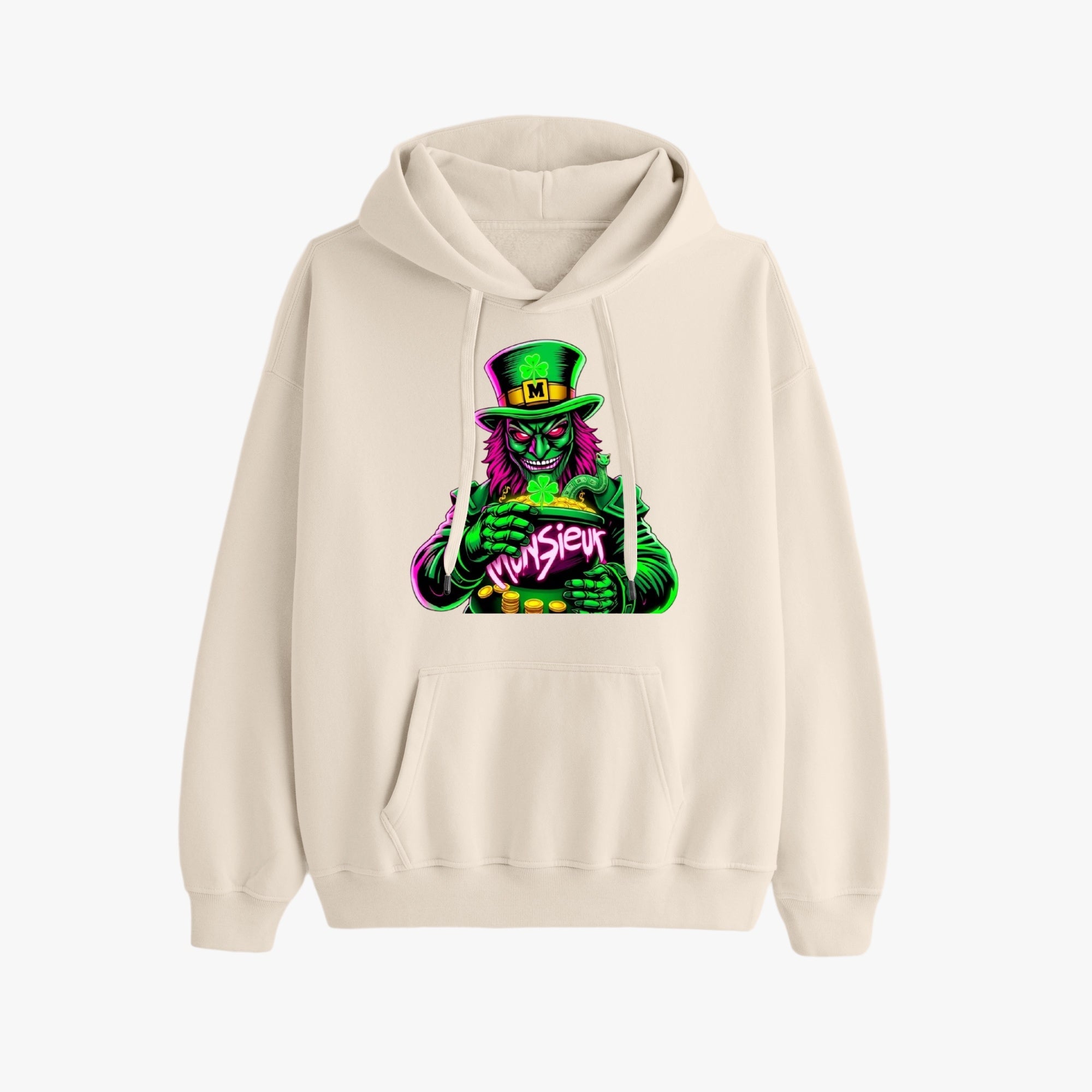 St. Patrick's Day Collection Munsieur Leprechaun Mafia Unisex Premium Pullover Hoodie Sweater