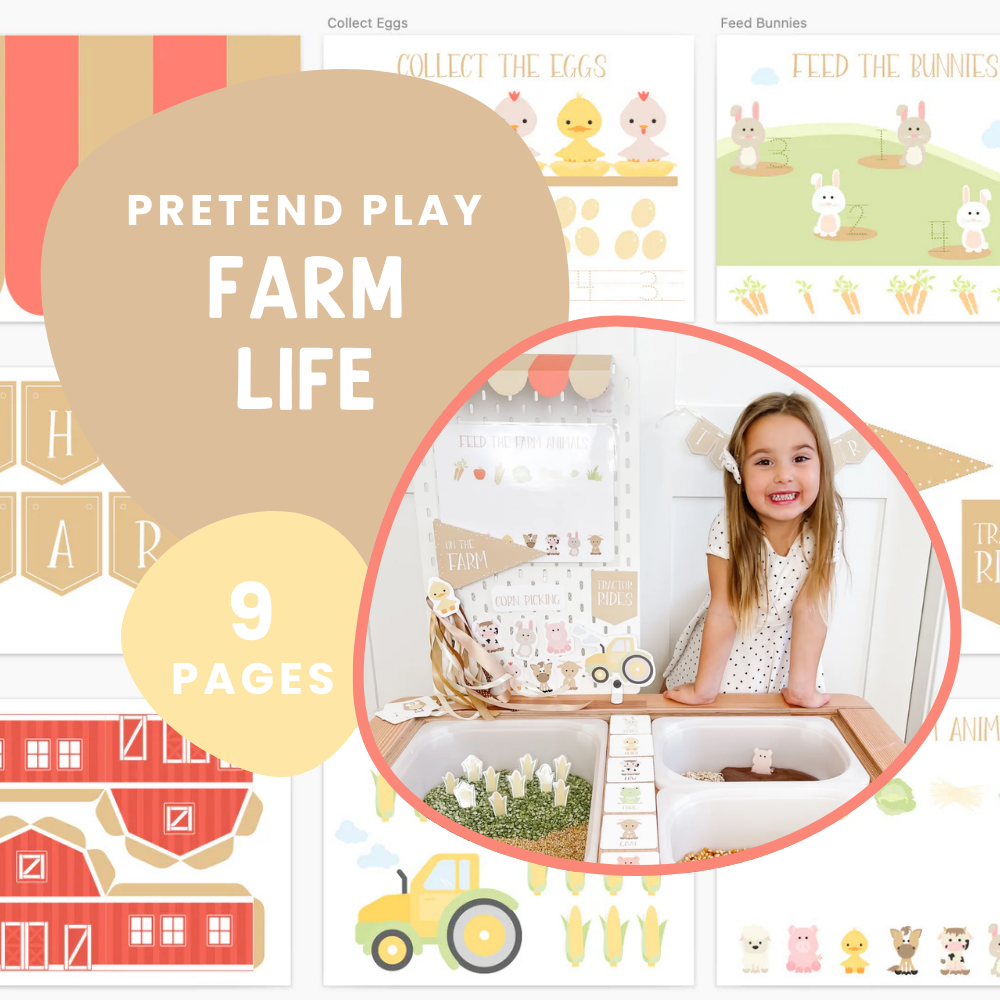 Farm Animal Printable Dramatic Play Kit