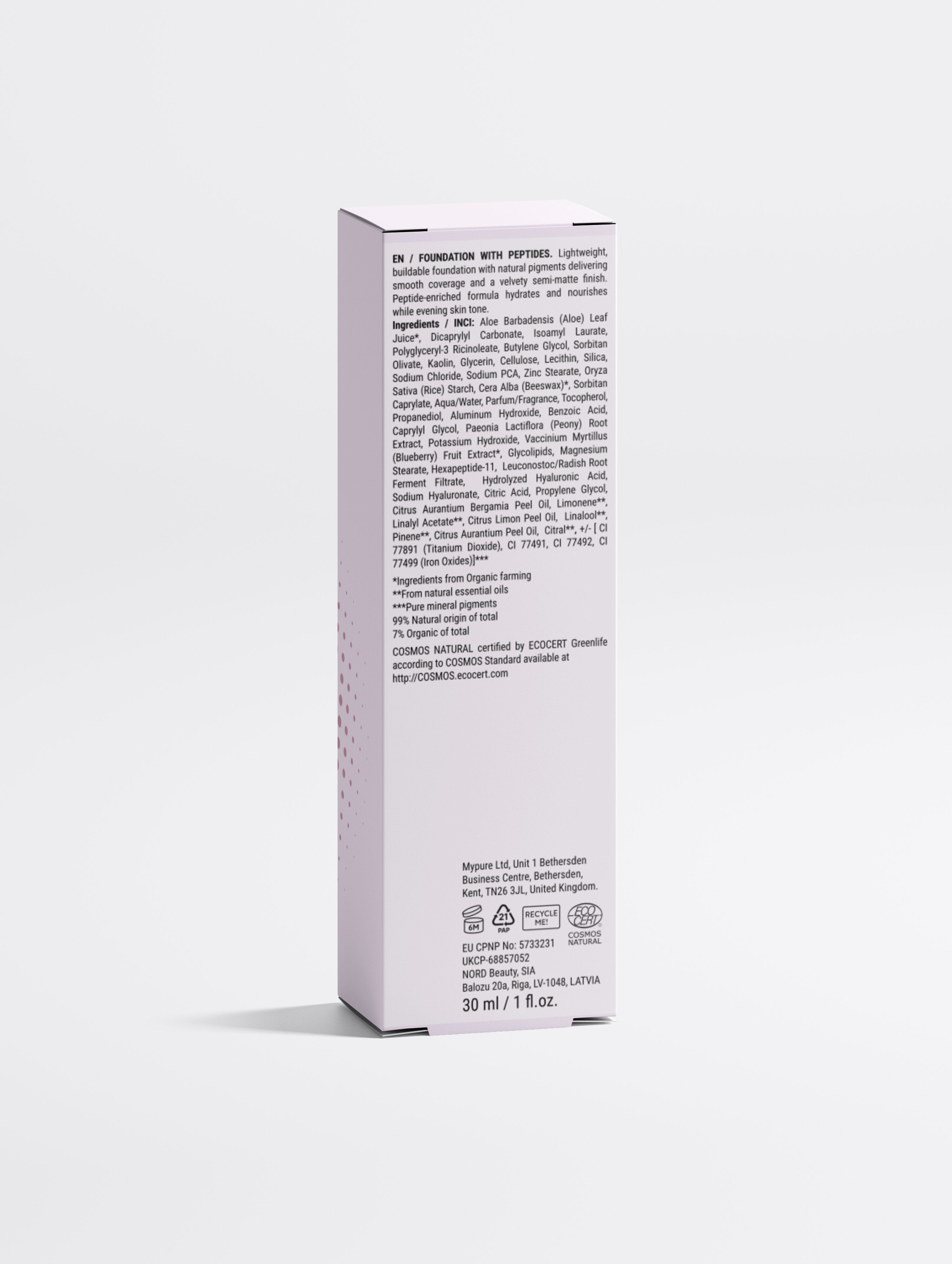 Foundation with Peptides, 20 Medium Neutral