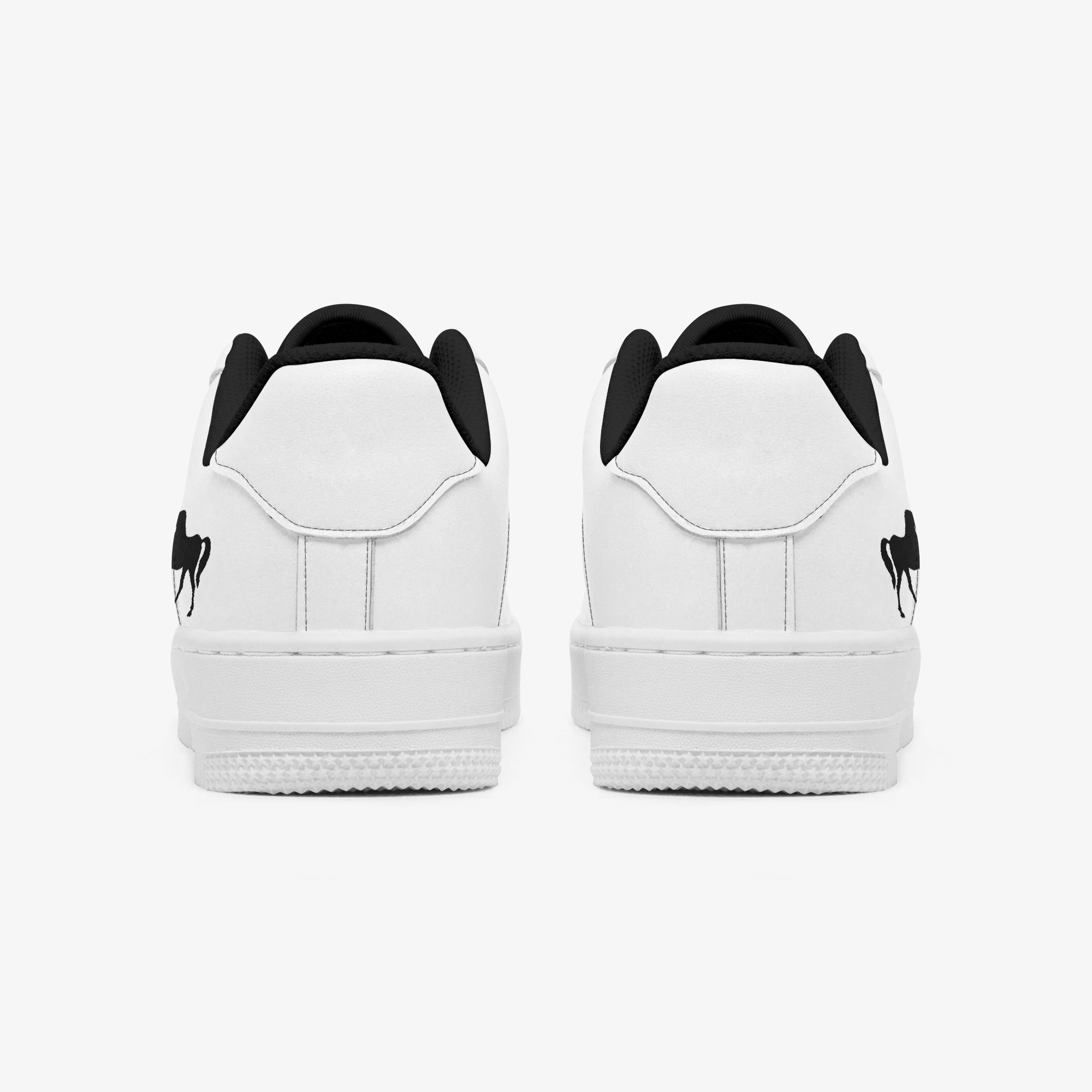 NESTDEER 977. AF1 Low-Top Leather Sports Sneakers - Tongue Printable