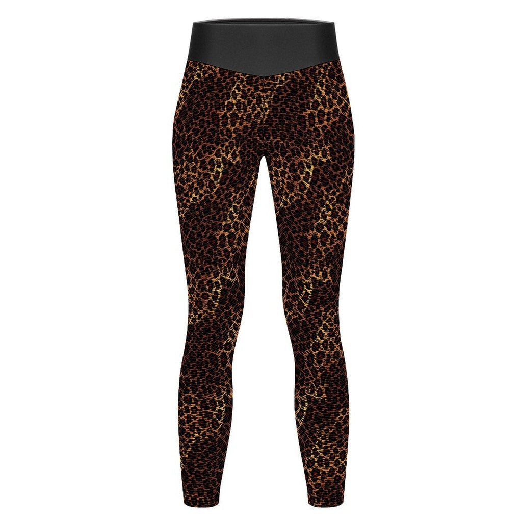 Munsieur Custom Printed Honeycomb Textured Yoga Leggings for Women