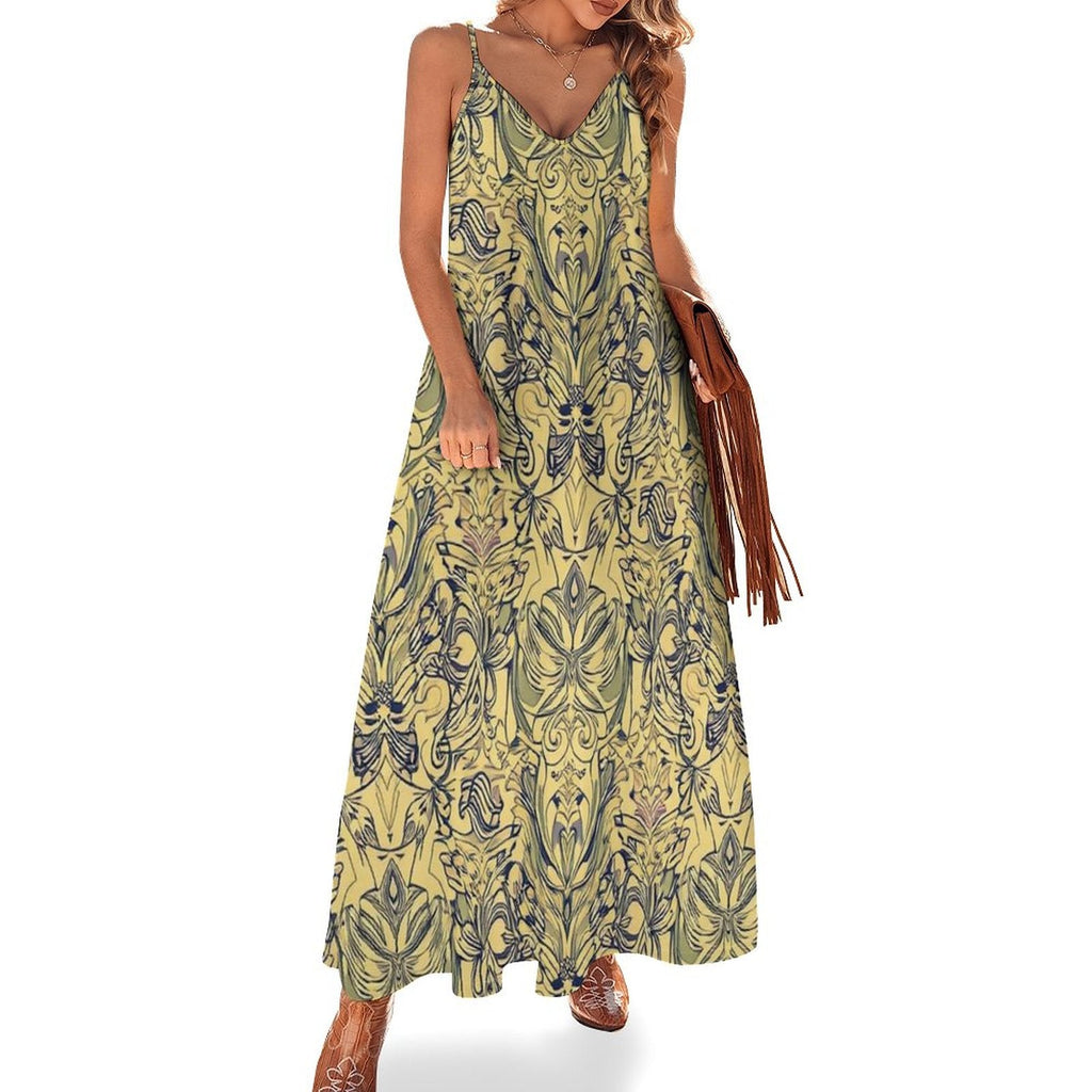 Munsieur Women's Flowy Bohemian Slip Dress
