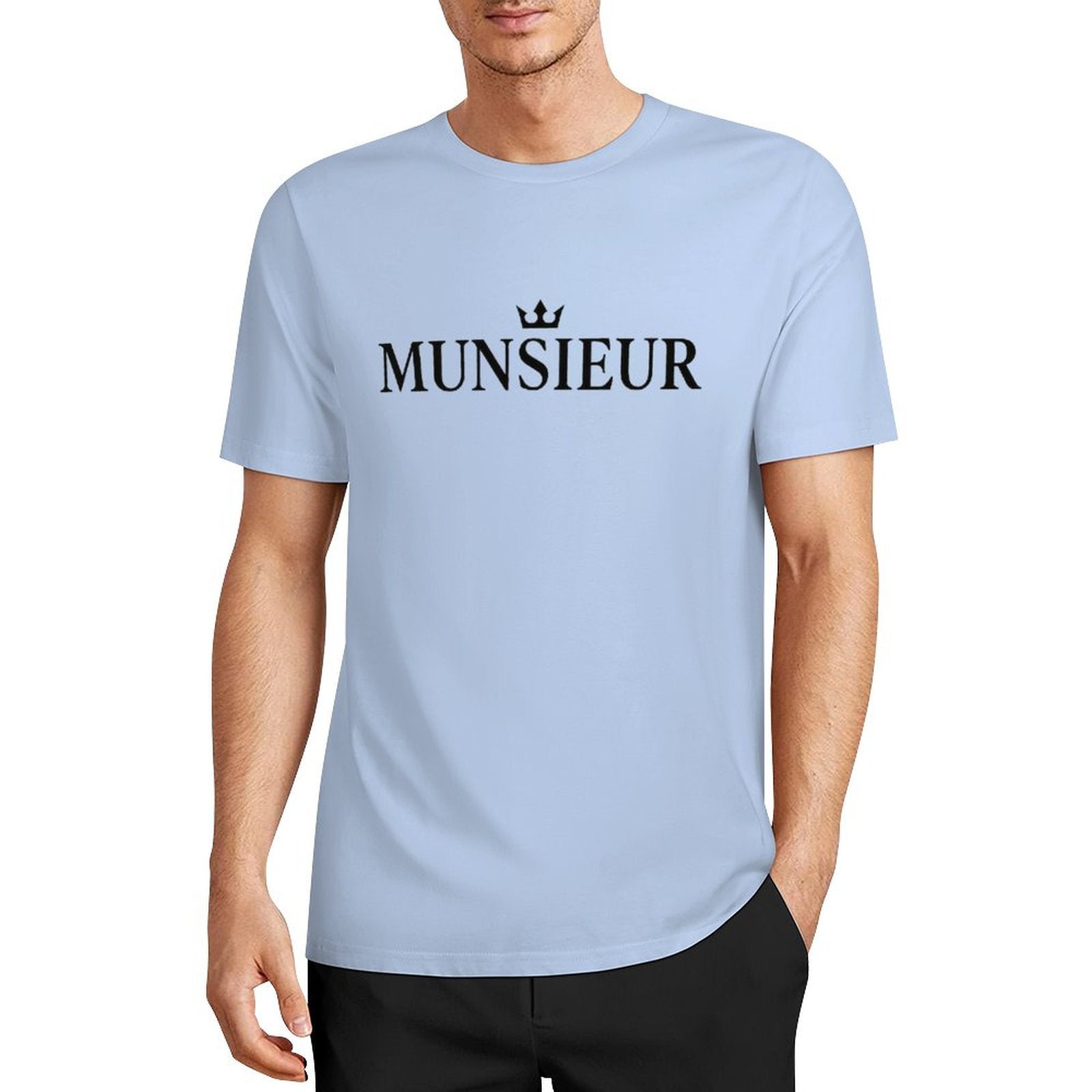 Munsieur Summer Signature Tee for Men Cotton Comfortable