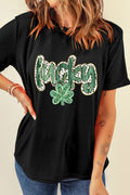 St. Patrick's Day Collection Lucky Clover Graphic T-Shirt