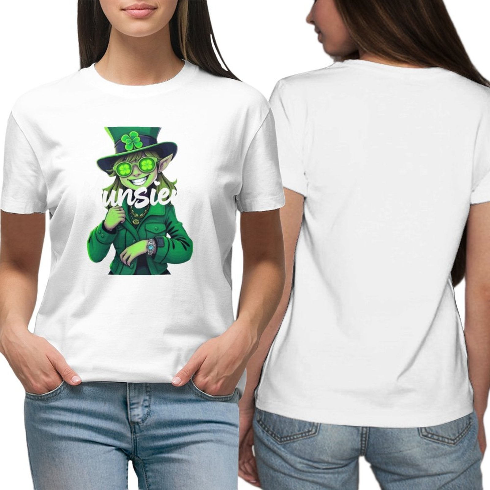 St. Patrick's Day Collection Leprechaun Mafia "Kiku" Women's T-shirt