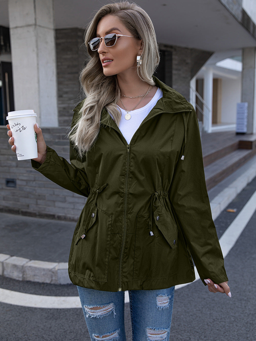 Women's Jacket Outdoor Windbreaker