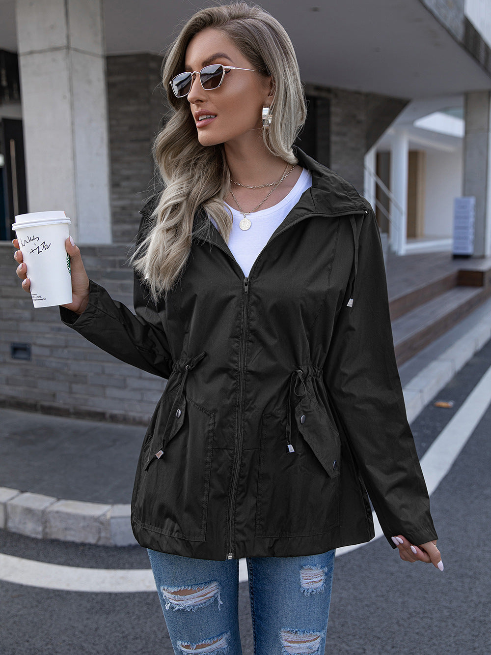 Women's Jacket Outdoor Windbreaker