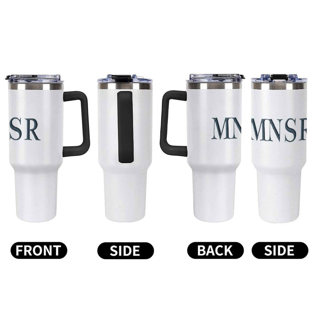 40oz Insulated Tumbler with Handle and Straw Munsieur Brand Accessories