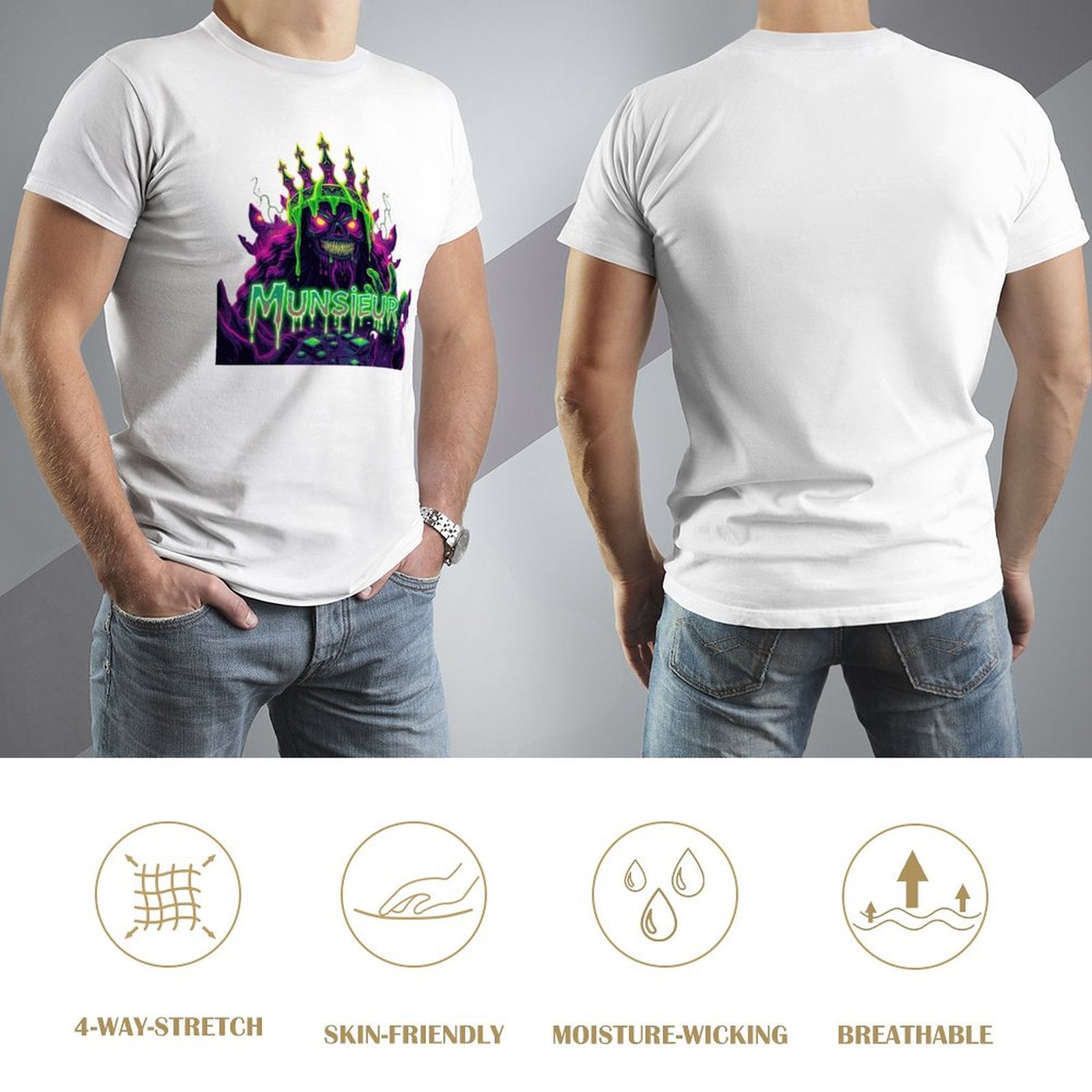 Munsieur Men's Emerald Isle Halloween Streetwear Tee