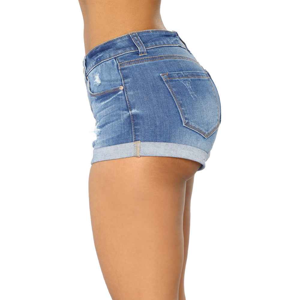 Denim Ripped Flanging Bottoms