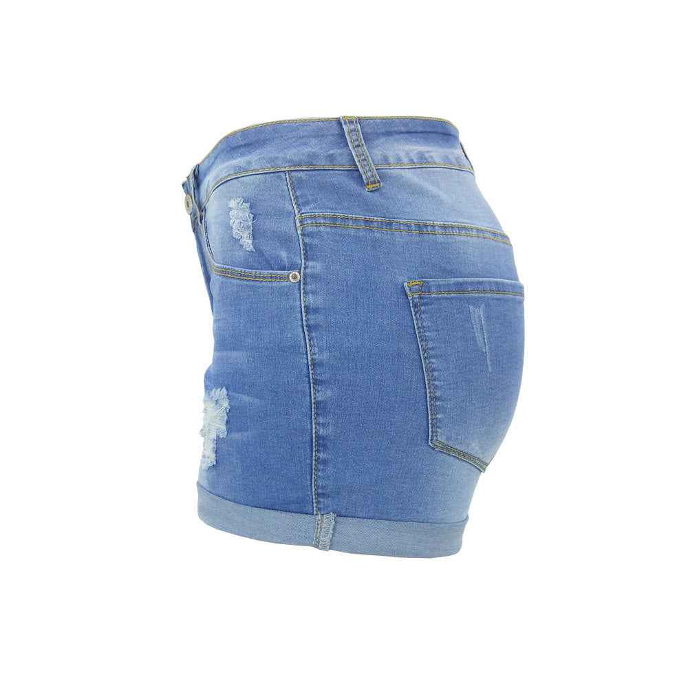 Denim Ripped Flanging Bottoms