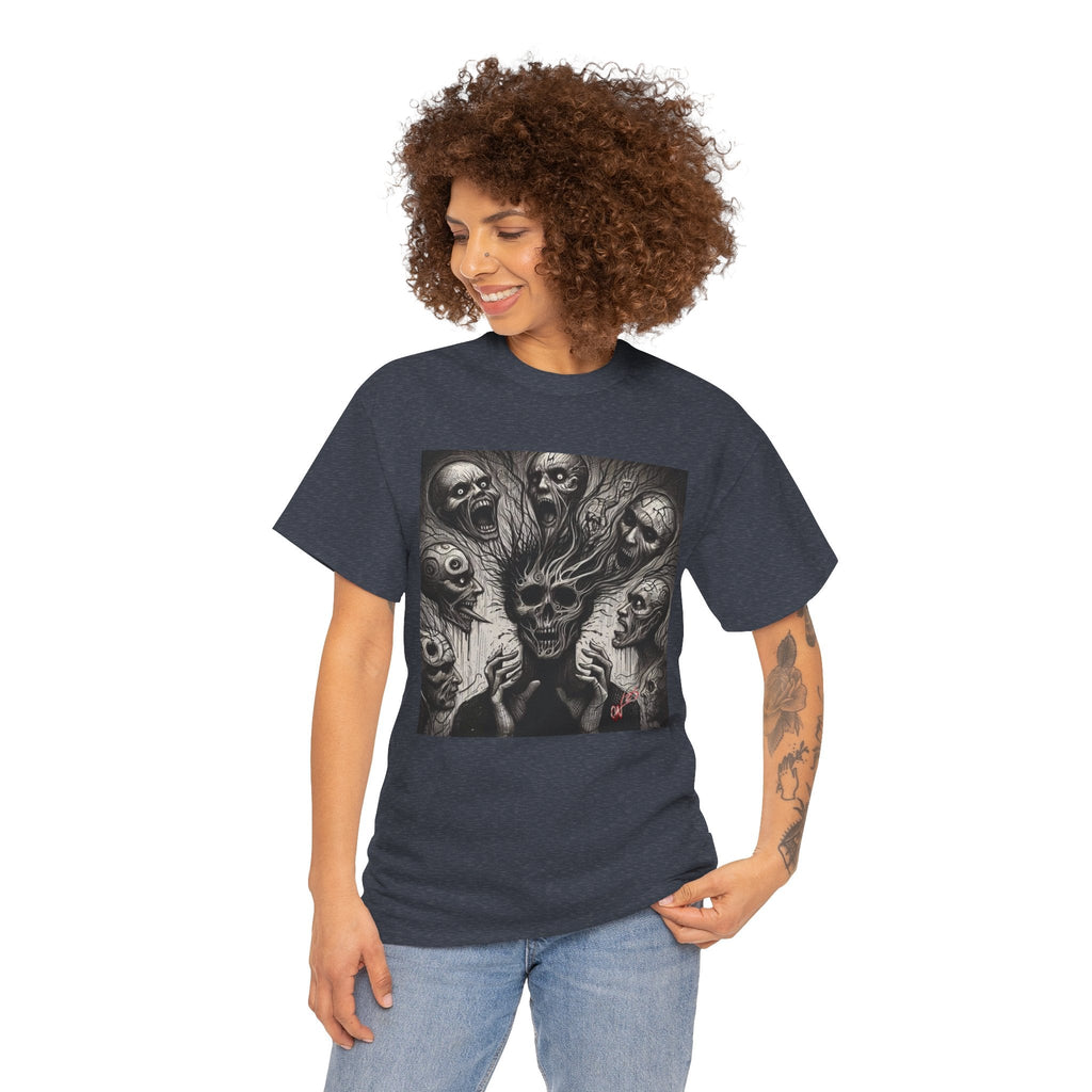 Xian Allen x Trash Cult Shirt – “Voices in the Void” | Horror Skull Scream T-Shirt