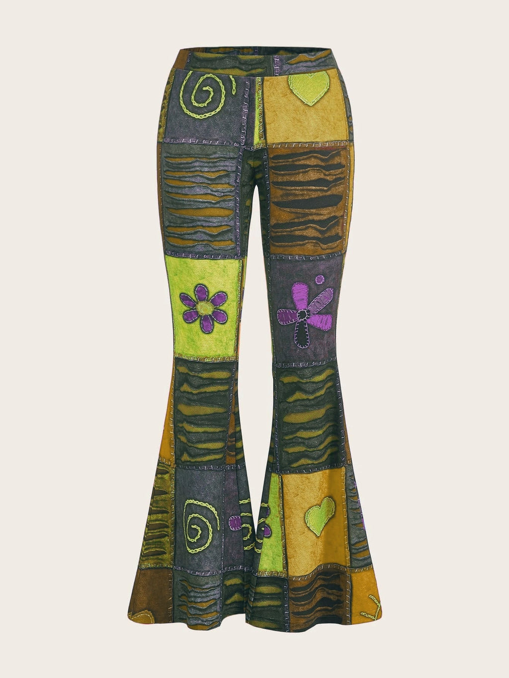 Pattern Abstract Style Personality Trend Tight Jeans