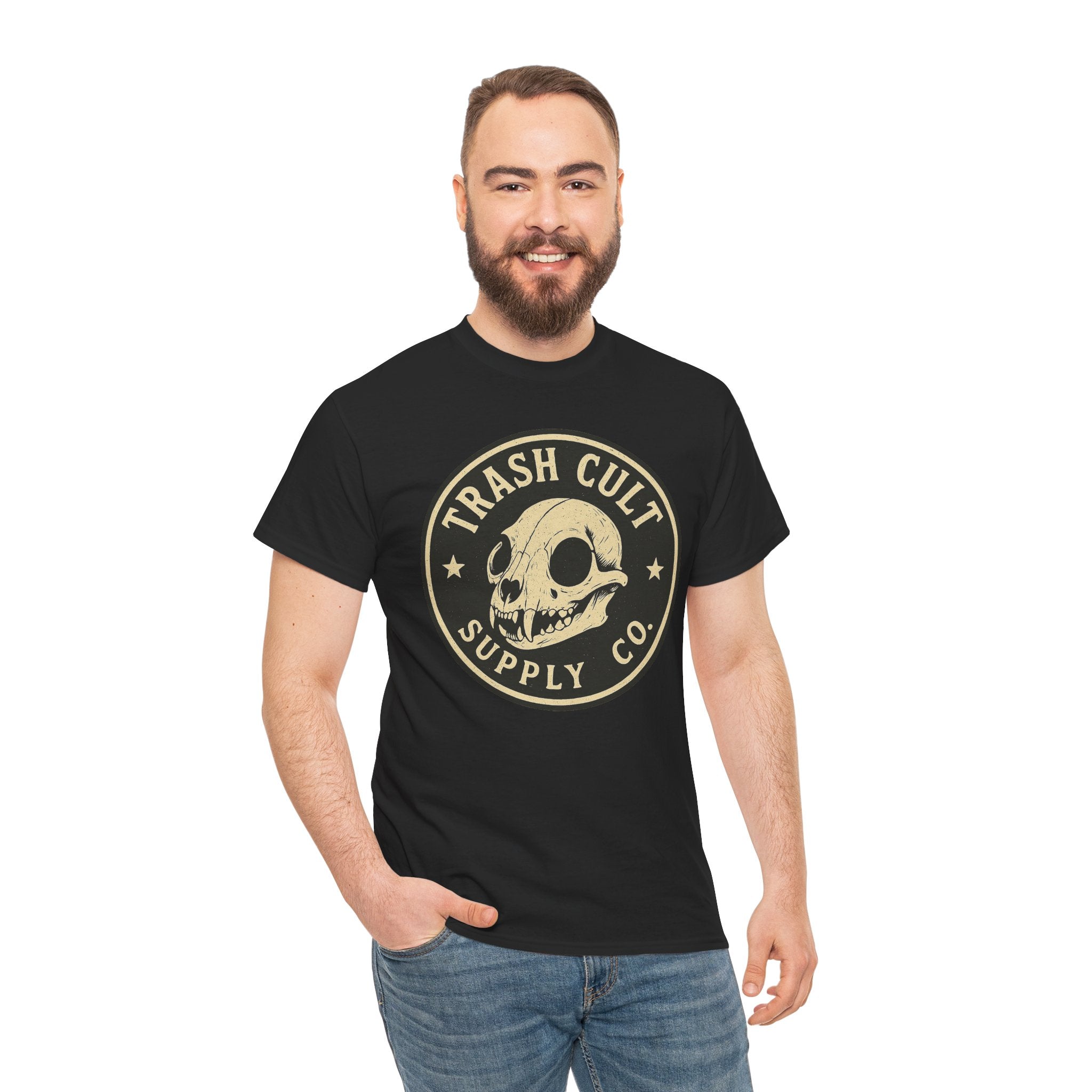 Trash Cult Skull - Stay Feral Culture Vibe, Streetwear Gift, Casual Outfit, Festival Wear, Trendy Apparel, Unique Present