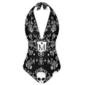 MUNSIEUR All-Over Print Women's High Cut One-piece Swimsuit