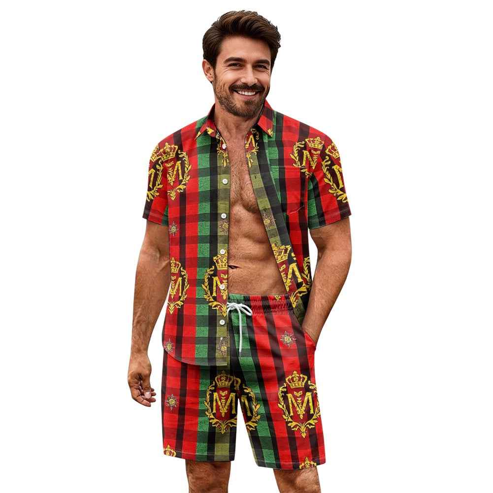 Men's Summer Shorts Set - Two Piece Casual Outfit for Men