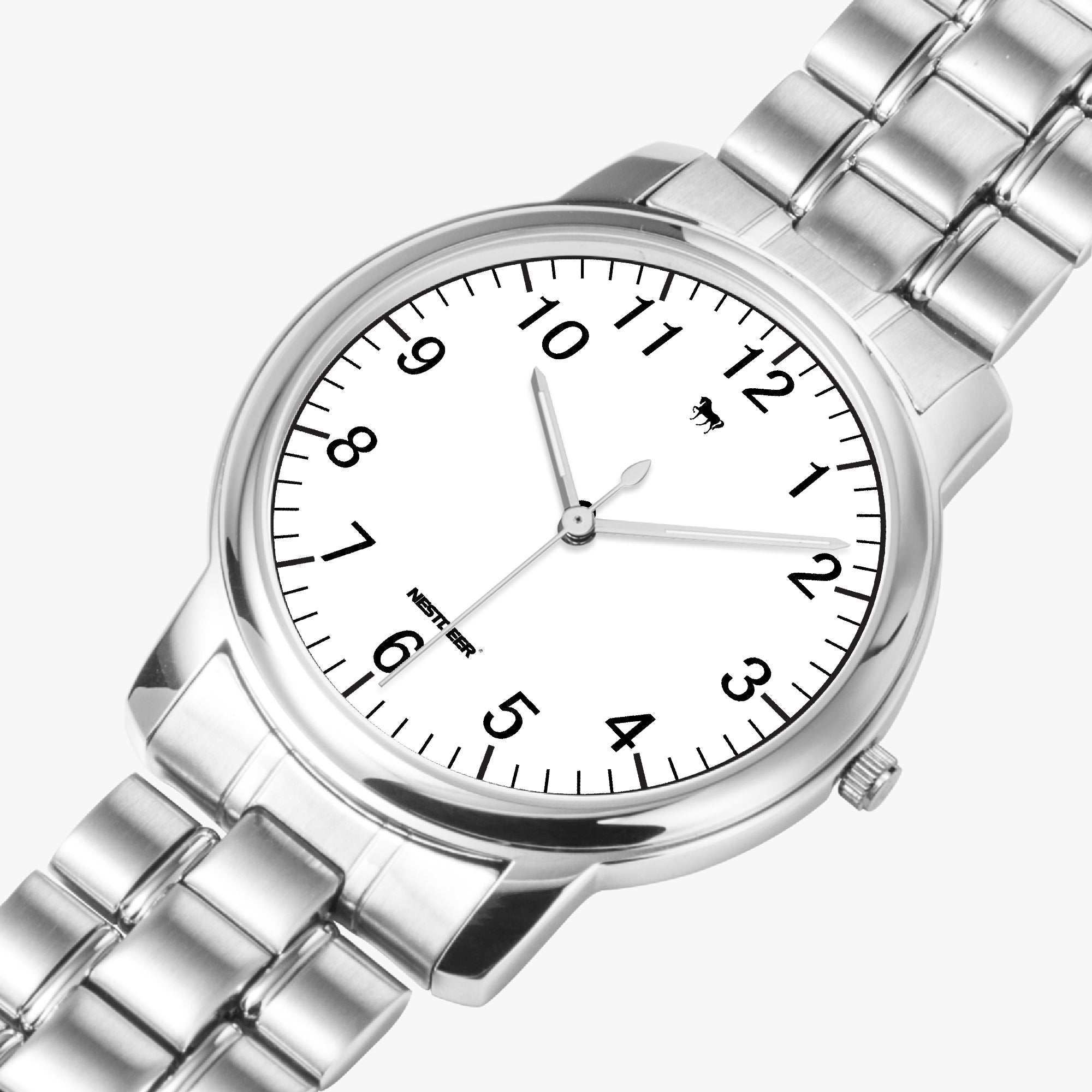 153. Folding Clasp Type Stainless Steel Quartz Watch