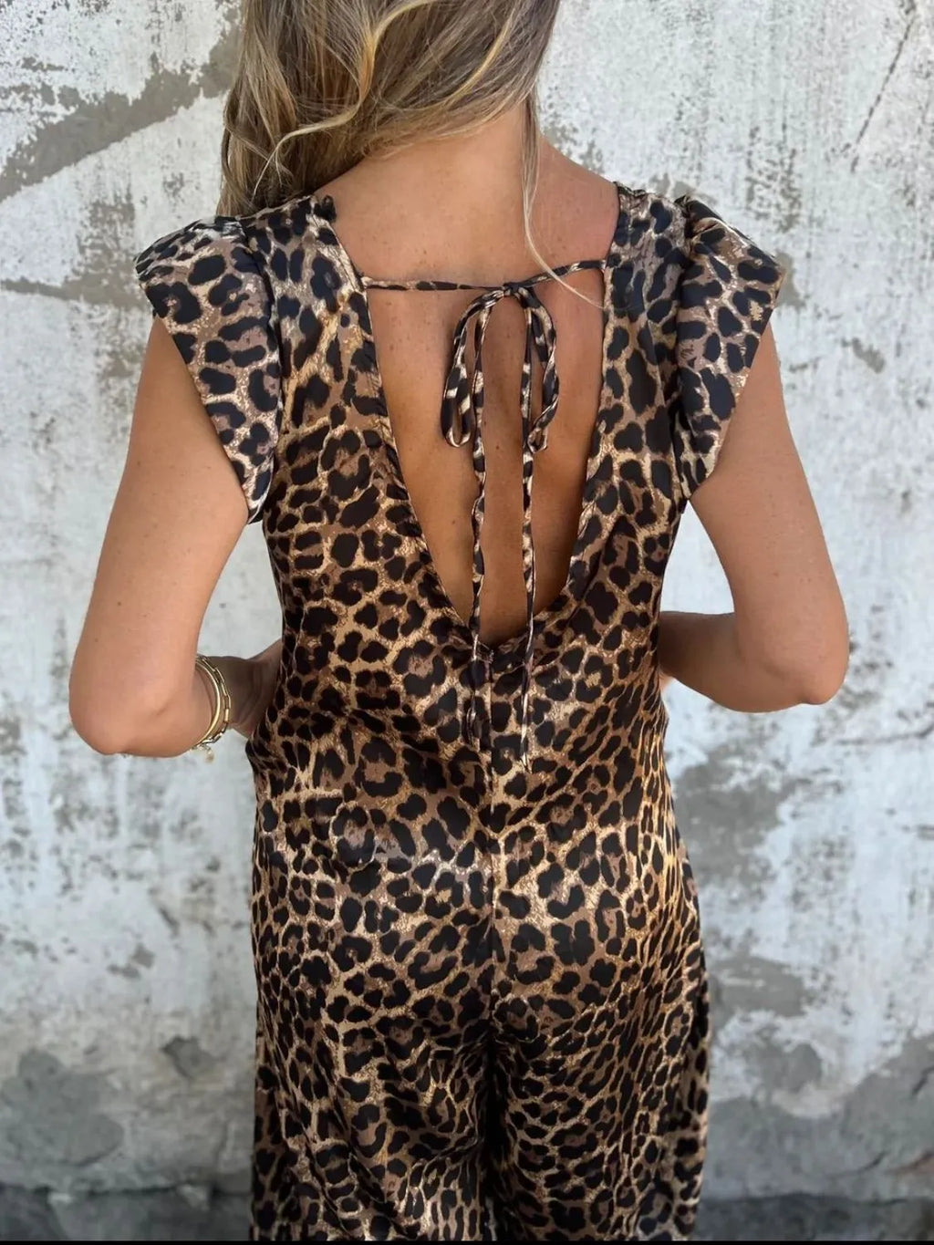 Full Size V-Neck Cap Sleeve Wide Leg Jumpsuit Plus Size
