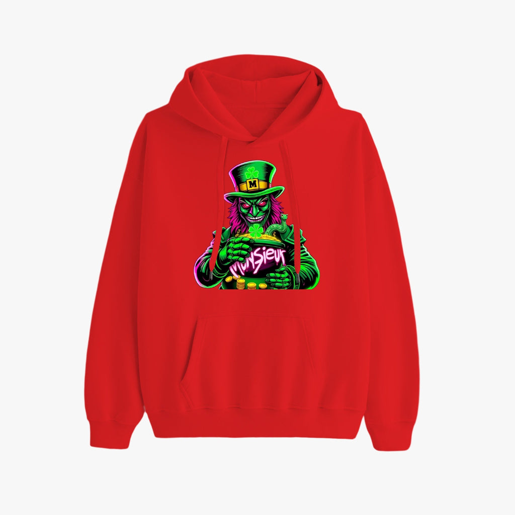 St. Patrick's Day Collection Munsieur Leprechaun Mafia Unisex Premium Pullover Hoodie Sweater