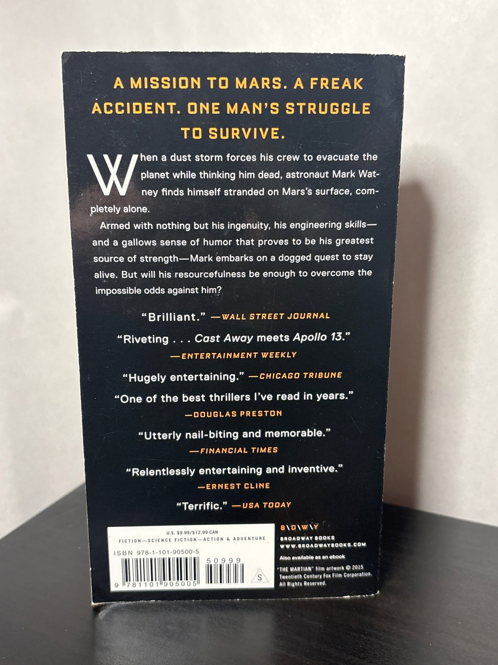 The Martian by Andy Weir | From the Movie
