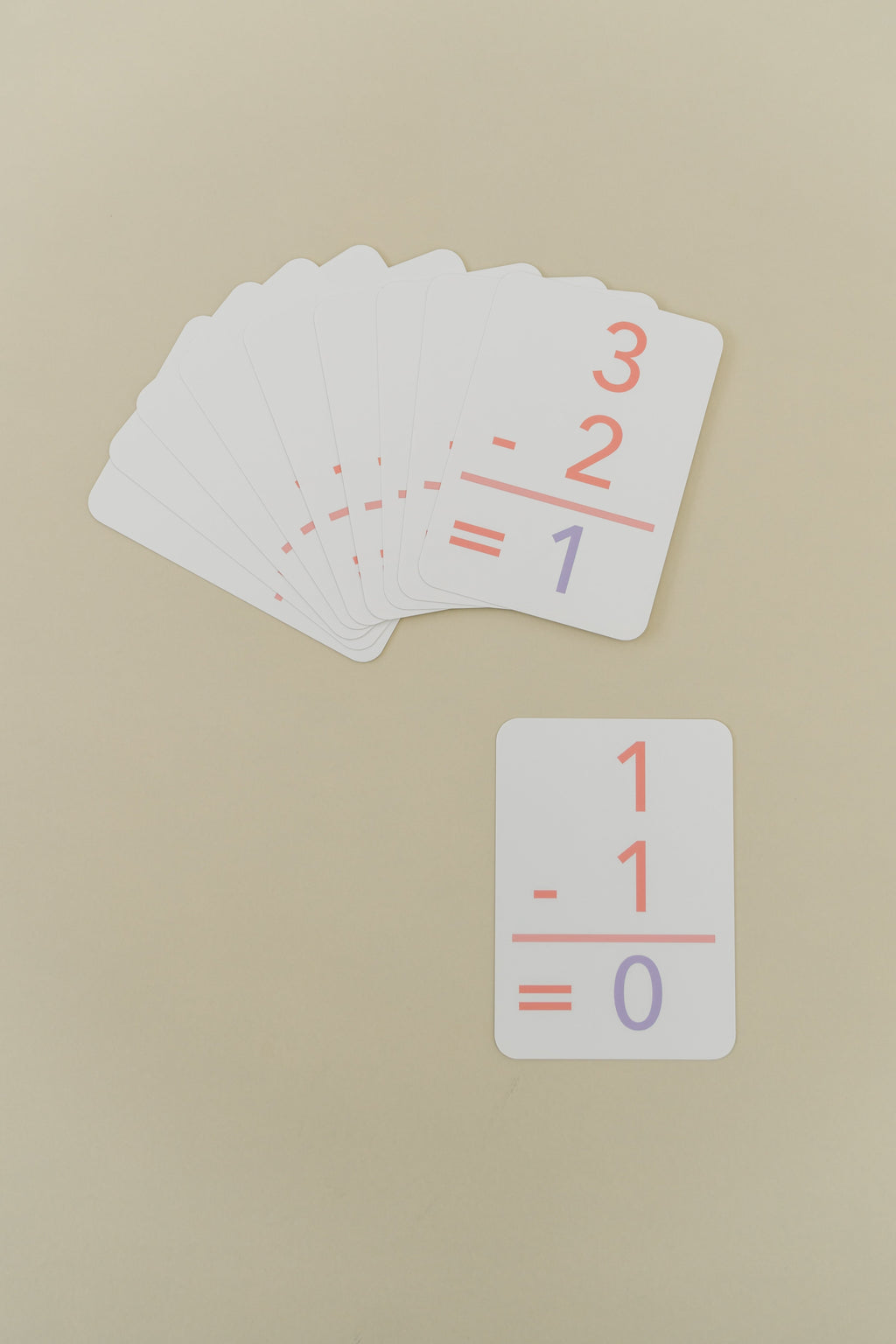 Basic Subtraction Flashcards