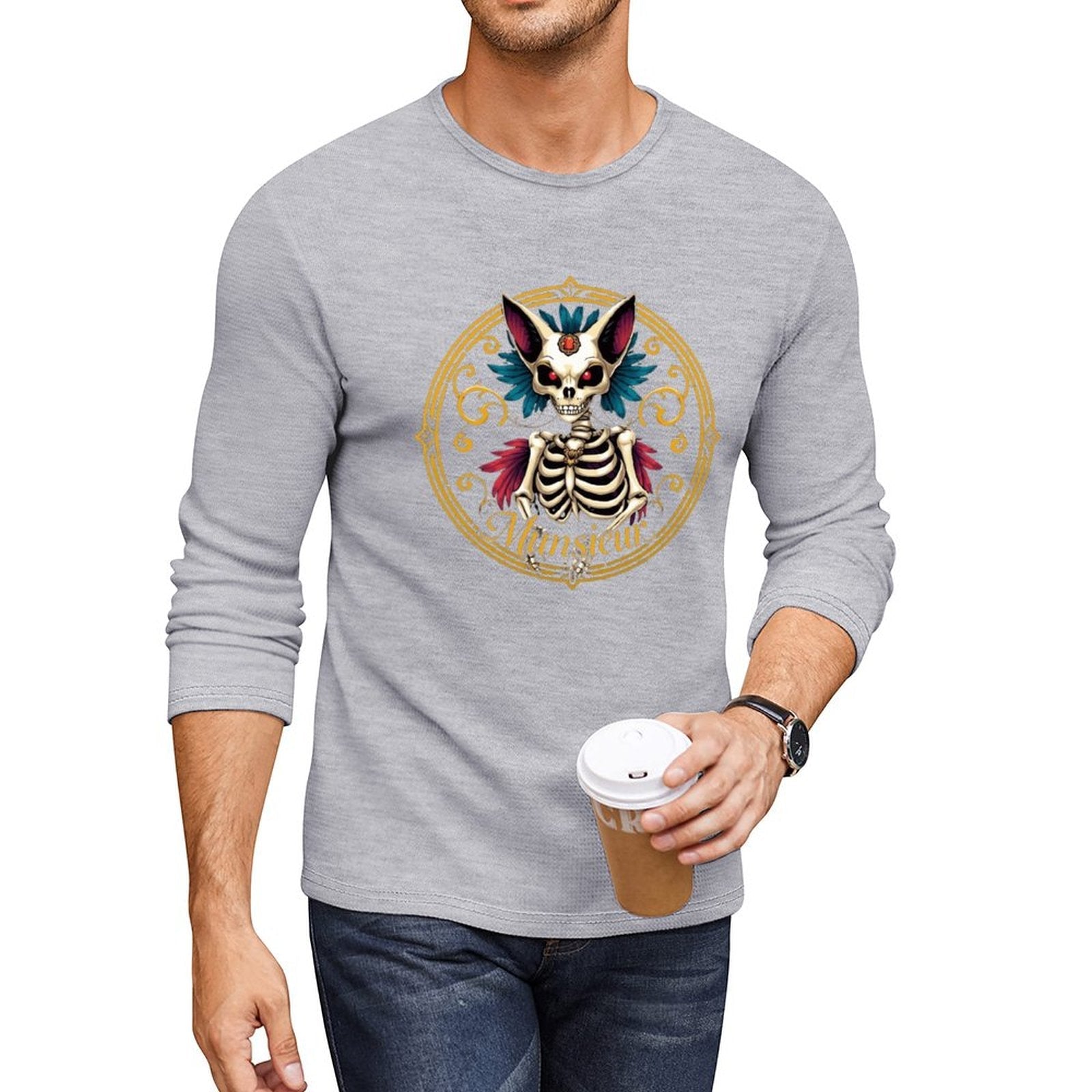 Munsieur Long Sleeve Tee for Men: Effortless Style, Premium Comfort