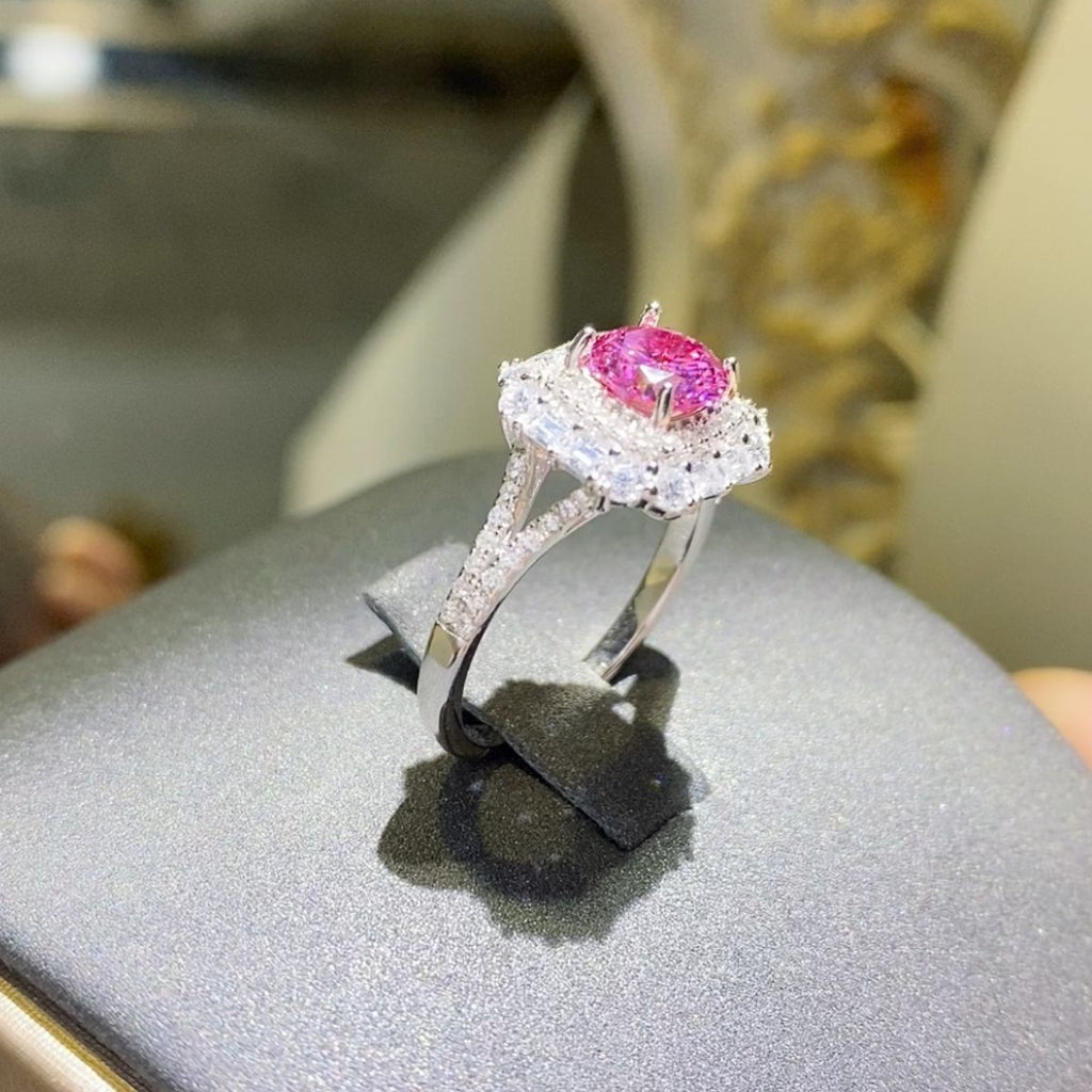 1 Carat Moissanite 925 Sterling Silver Ring