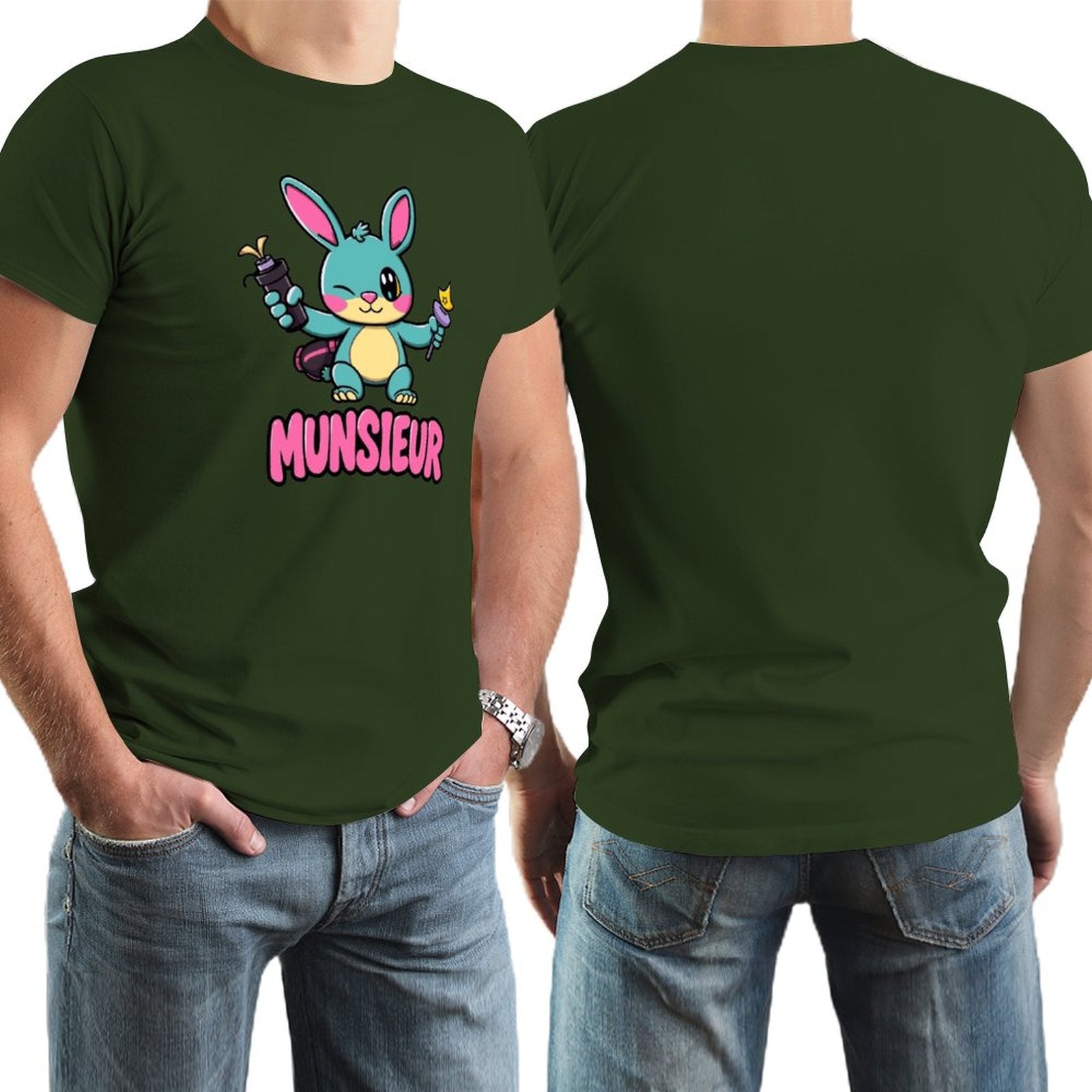 Munsieur Men's Tee Easter Collection "Blaze" Designer Tee for Easter