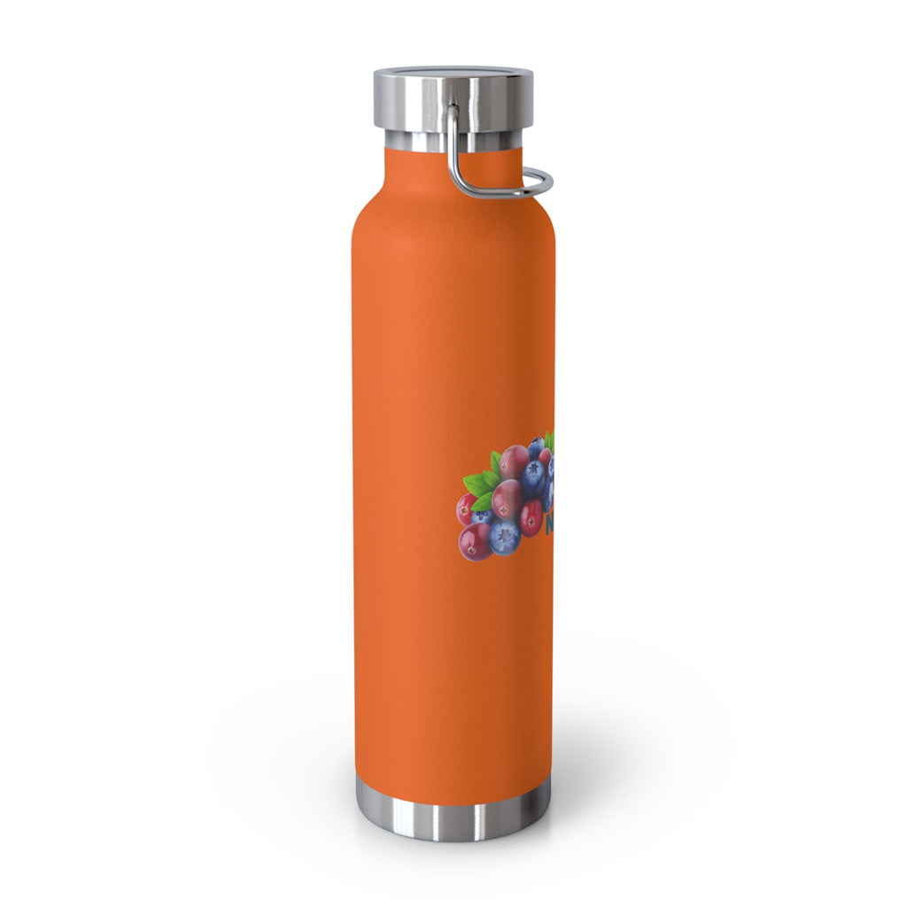 Water Bottle with Berry Design | Eco-Friendly Reusable Hiking, Gym, School