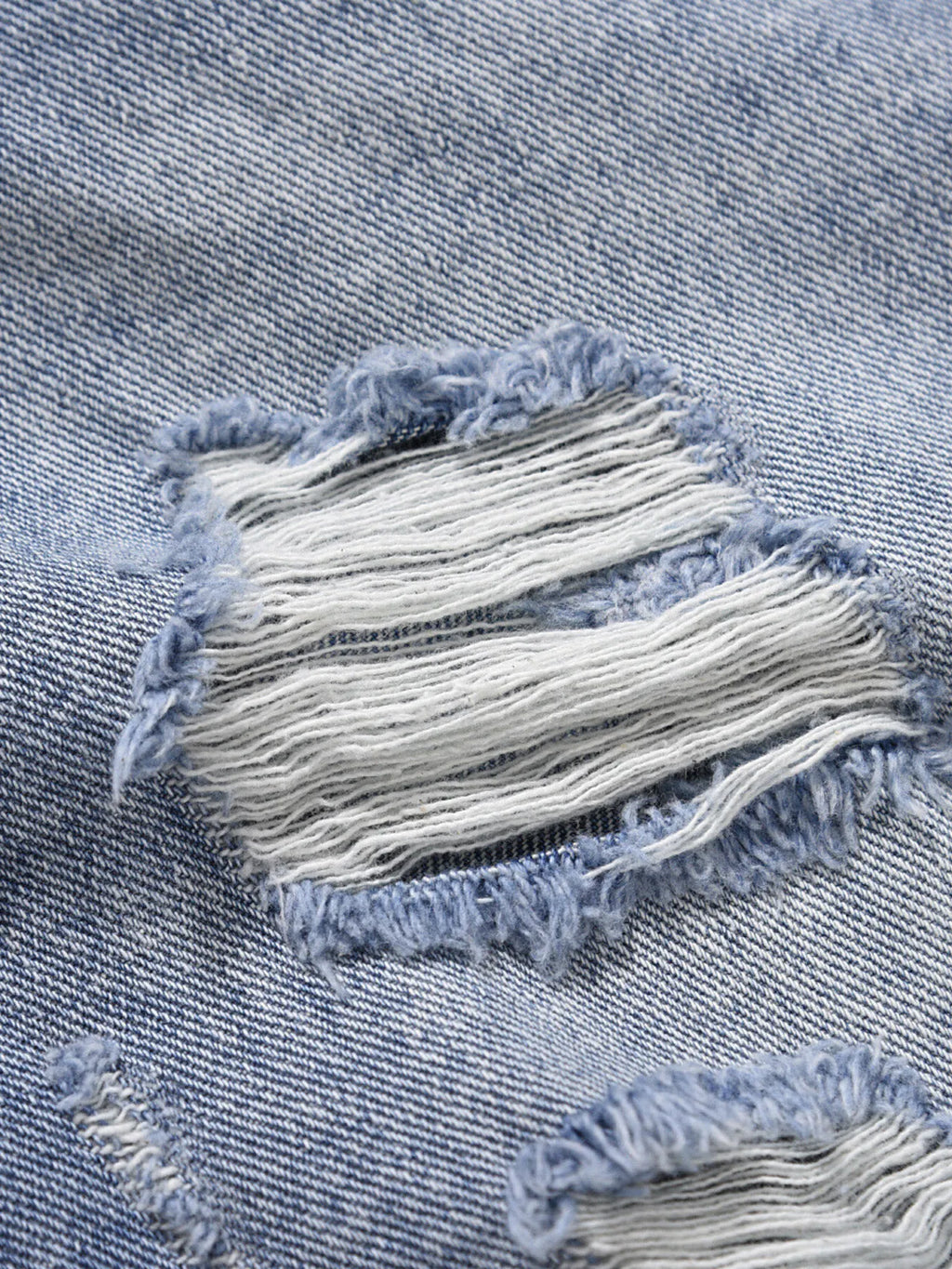 Men's Distressed Vintage Denim Shorts