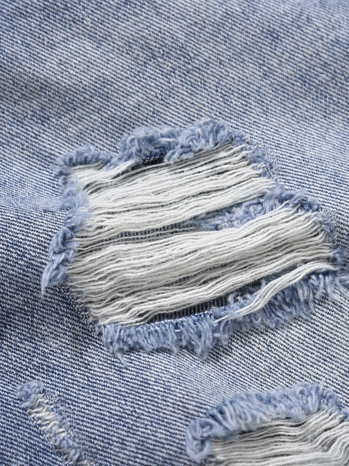 Men's Distressed Vintage Denim Shorts