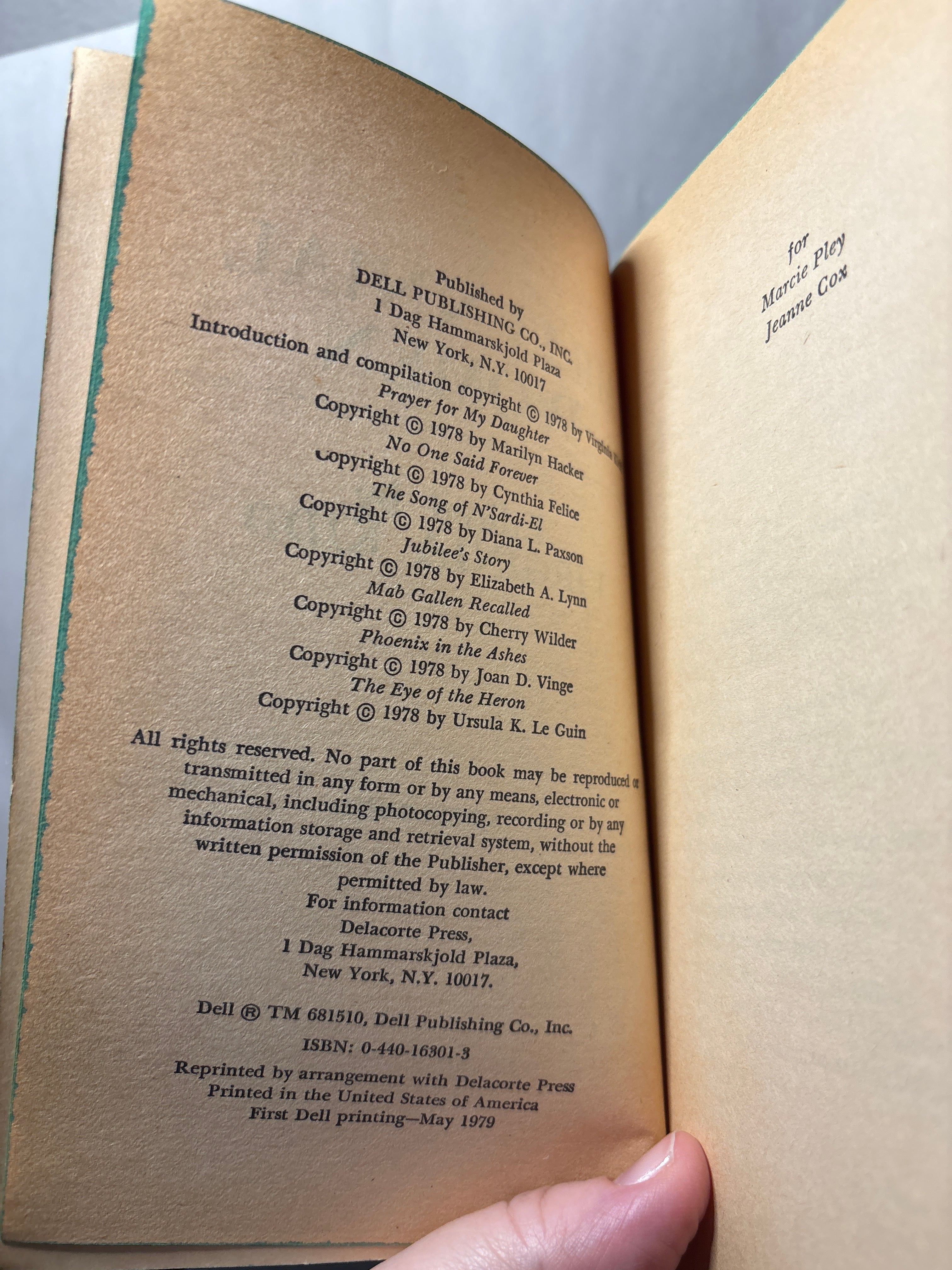 Millennial Women edited by Virginia Kidd | Vintage Feminist Science Fiction Anthology