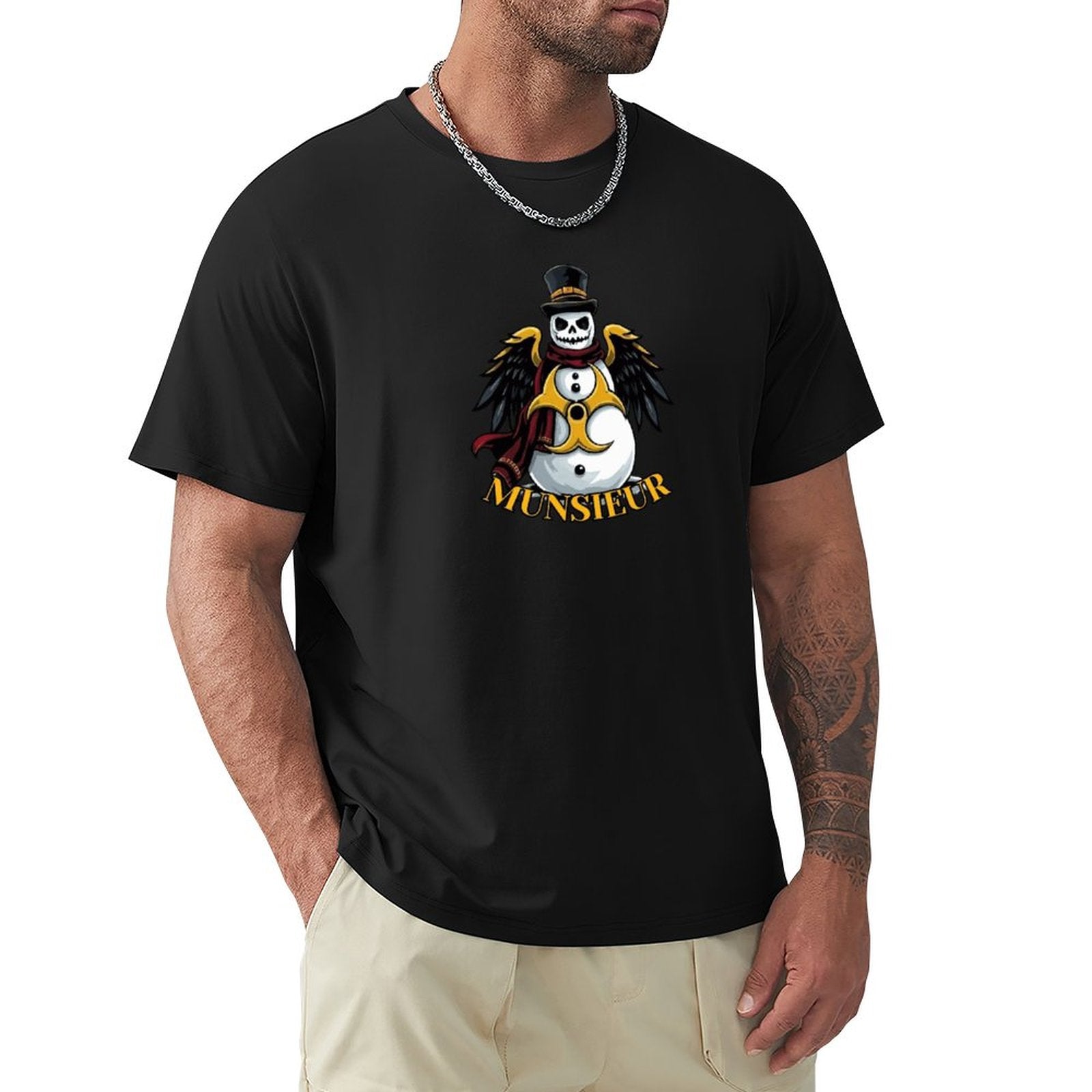 Men's Munsieur Christmas Tee Design "Atomic Snow"