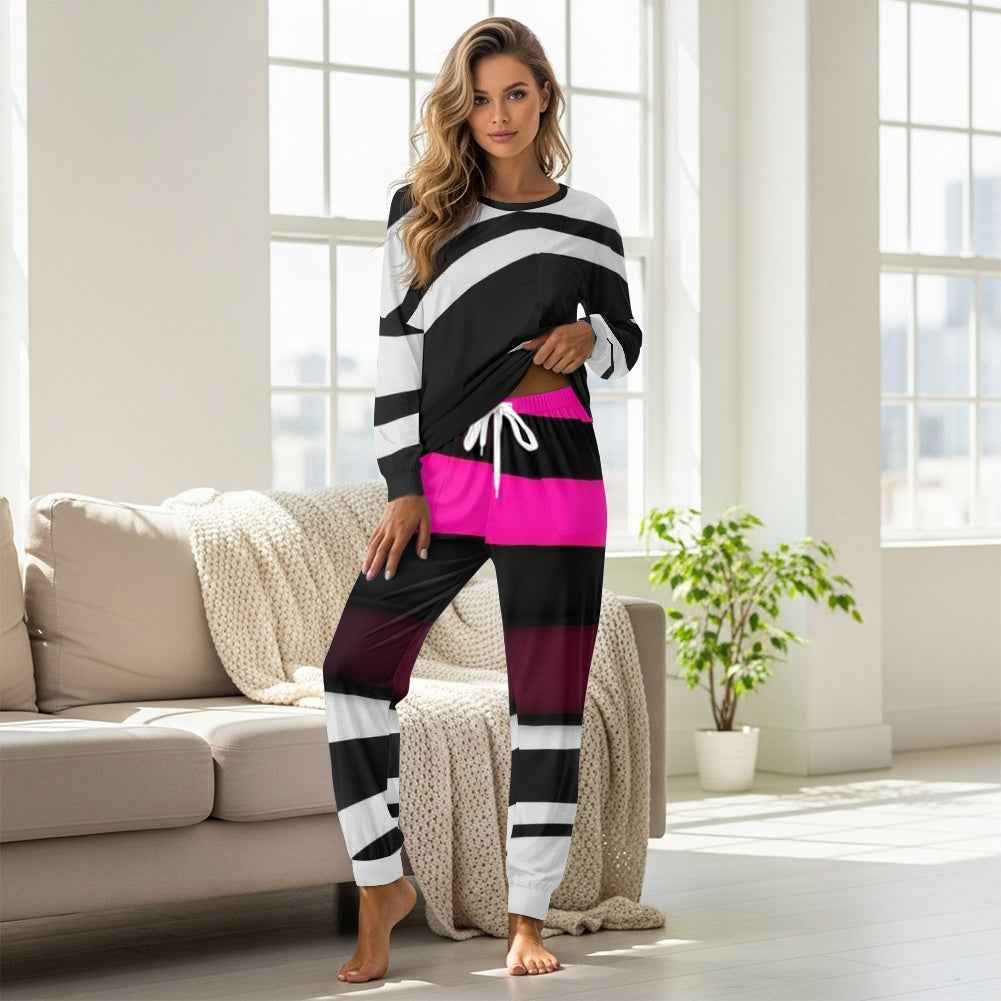 MUNSIEUR Women's Drawstring Pajamas Set