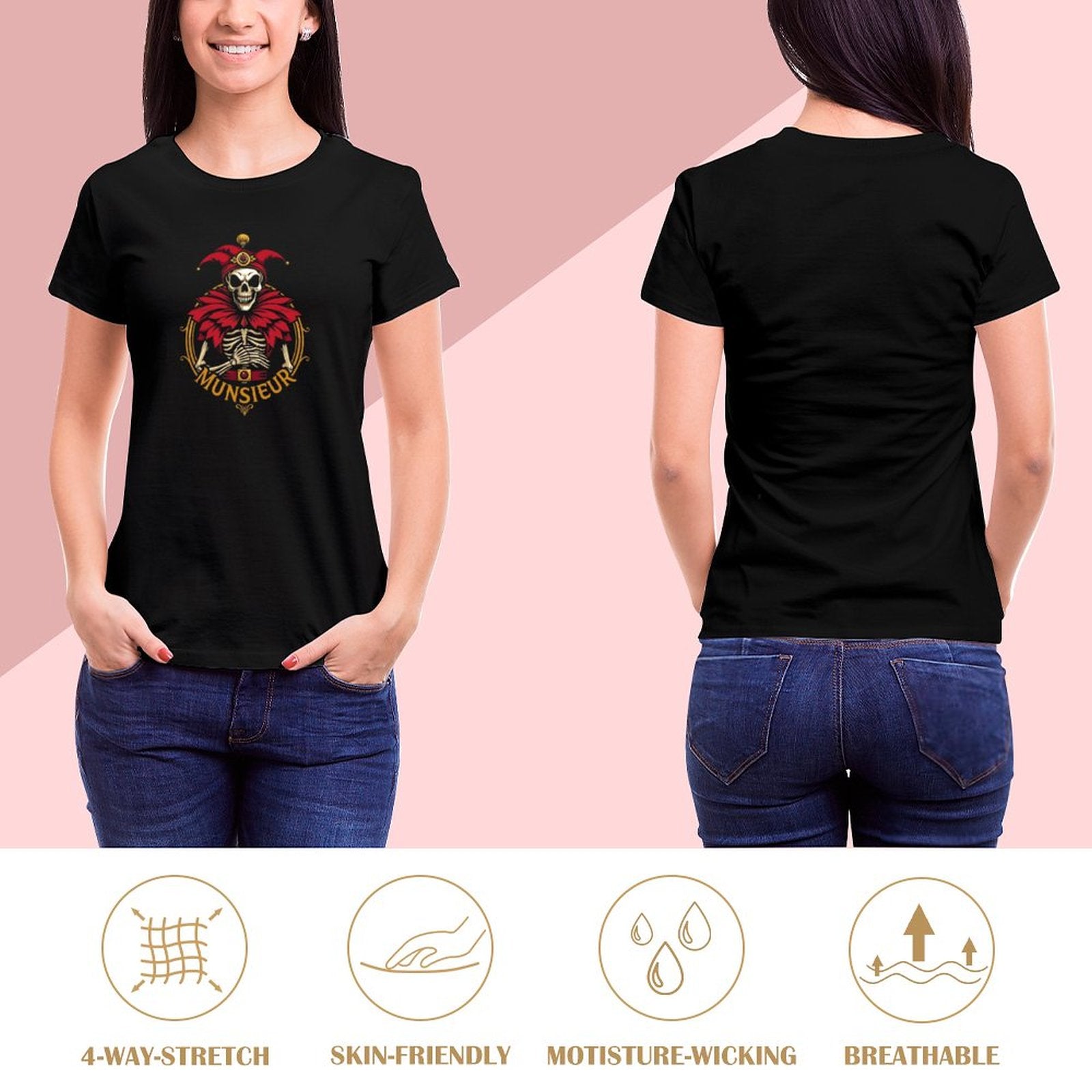 MUNSIEUR Premium Women's T-Shirts: Elevate Casual Wear with Luxe Quality for Her