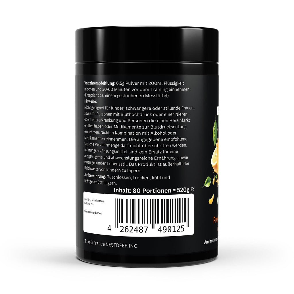 Pre-Workout Booster Orange - 520g