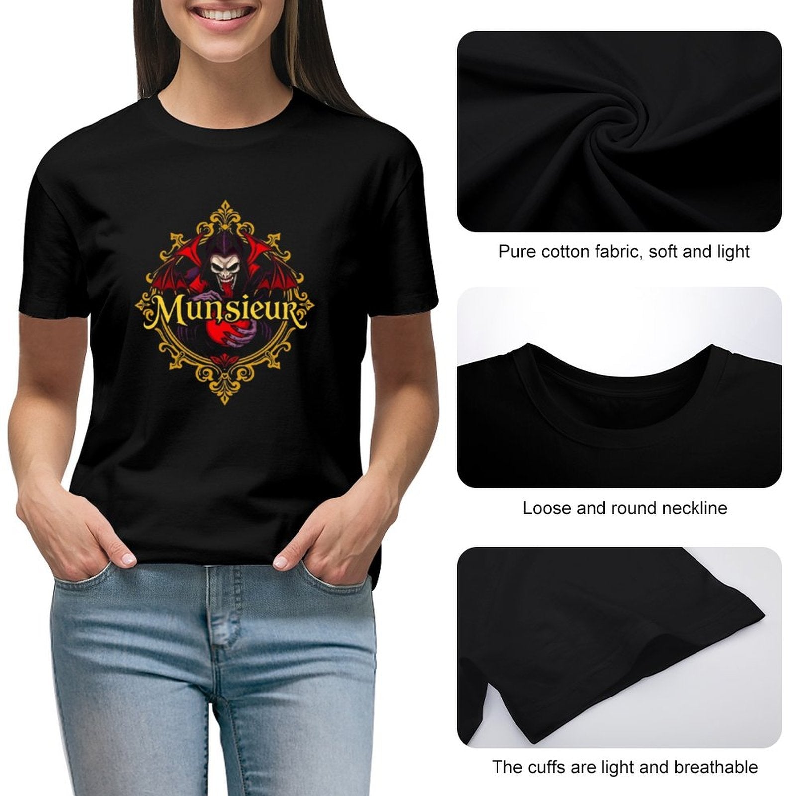 Women's Munsieur T-shirt "Noor" Valentine's Day Design Bleeding Collection