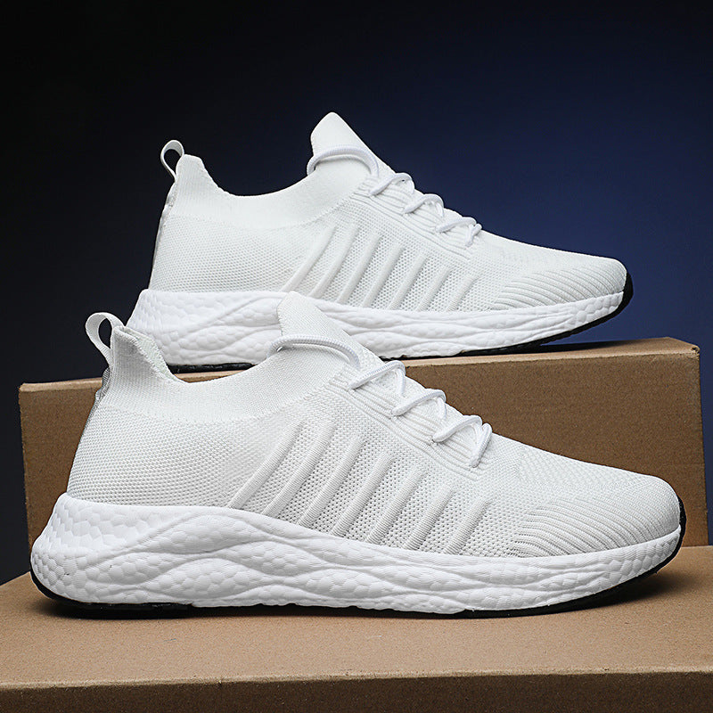 Men's Fashion Shoes Flying Woven Breathable Shoes Men