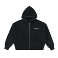 Fearless Apparel Line Fleeced Full-Zip Boxy Hoodie – Unisex Streetwear Comfort
