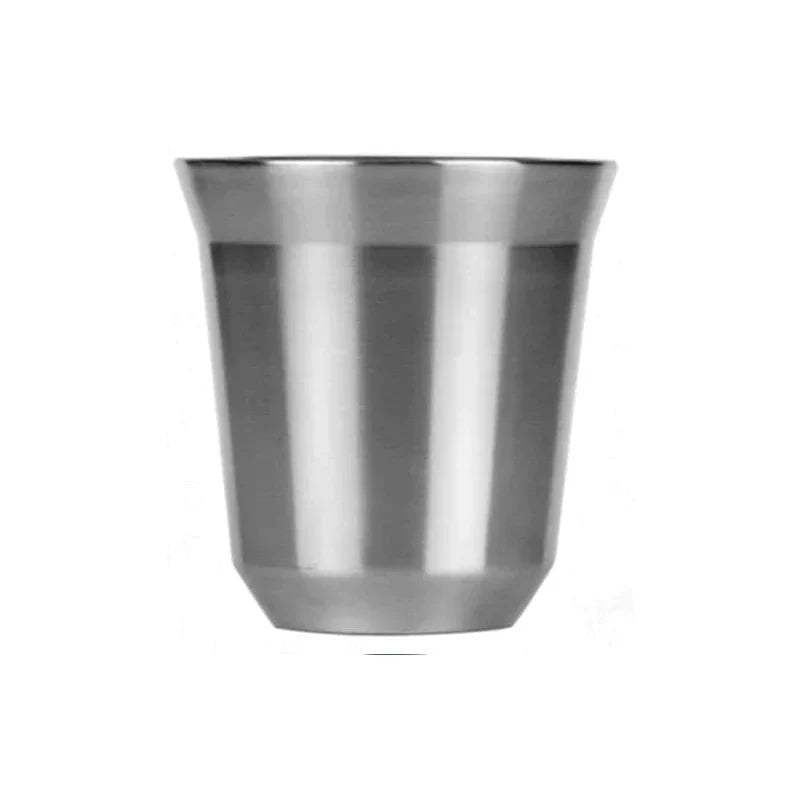 DecorBites™ Double Walled Espresso Cups, Insulated Coffee Tumbler, Unbreakable Stainless Steel Cup
