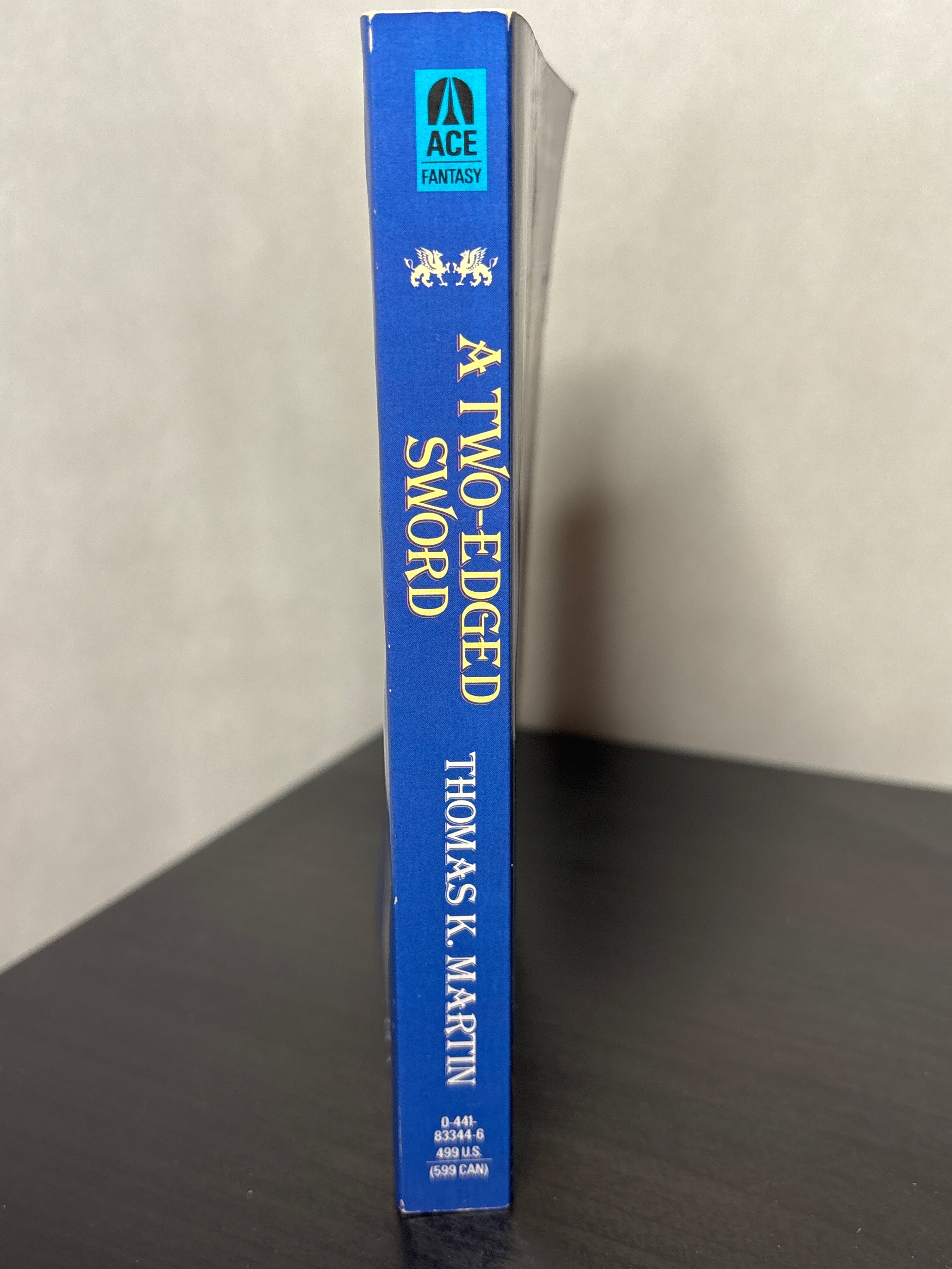A Two-Edged Sword by Thomas K. Martin (The Delgroth Trilogy #1) | Vintage Fanstasy
