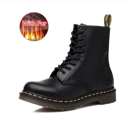Unisex Leather Ankle Boots