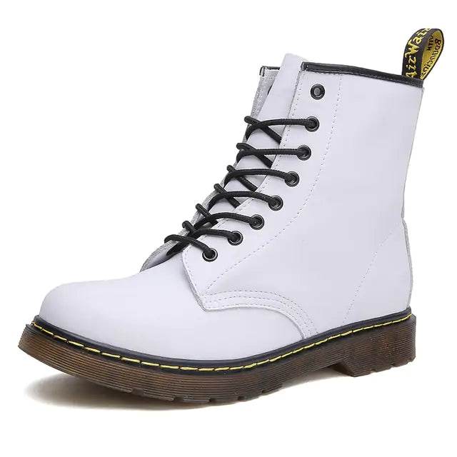 Unisex Leather Ankle Boots