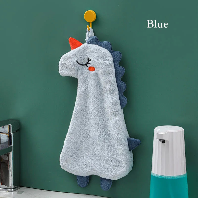 DecorBites™ Double-layer Coral Velvet Hand Towel: Absorbent, Quick Dry, Skin-friendly Kitchen Bathroom Towels